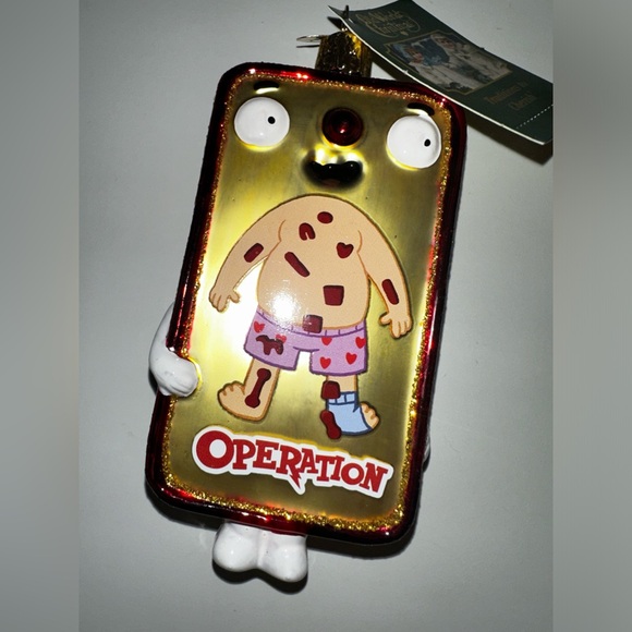 NEW Old World Christmas Operation Game Glass Ornament NWT - Picture 3 of 6